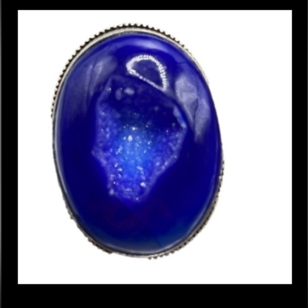 DRUZY QUARTZ RING! SO DIFFERENT! Updated! - Picture 2 of 9
